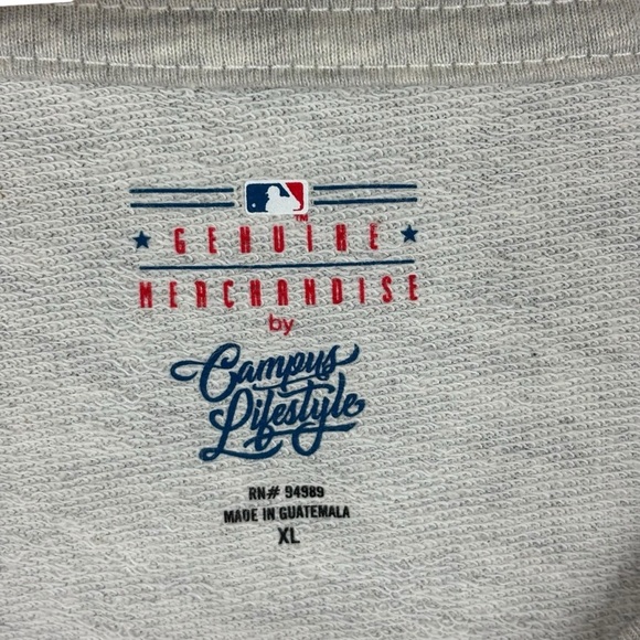 EUC MLB Genuine Merch Women's Chicago Cubs Gray Crew Neck Loose Fit Sweater XL - Picture 4 of 11